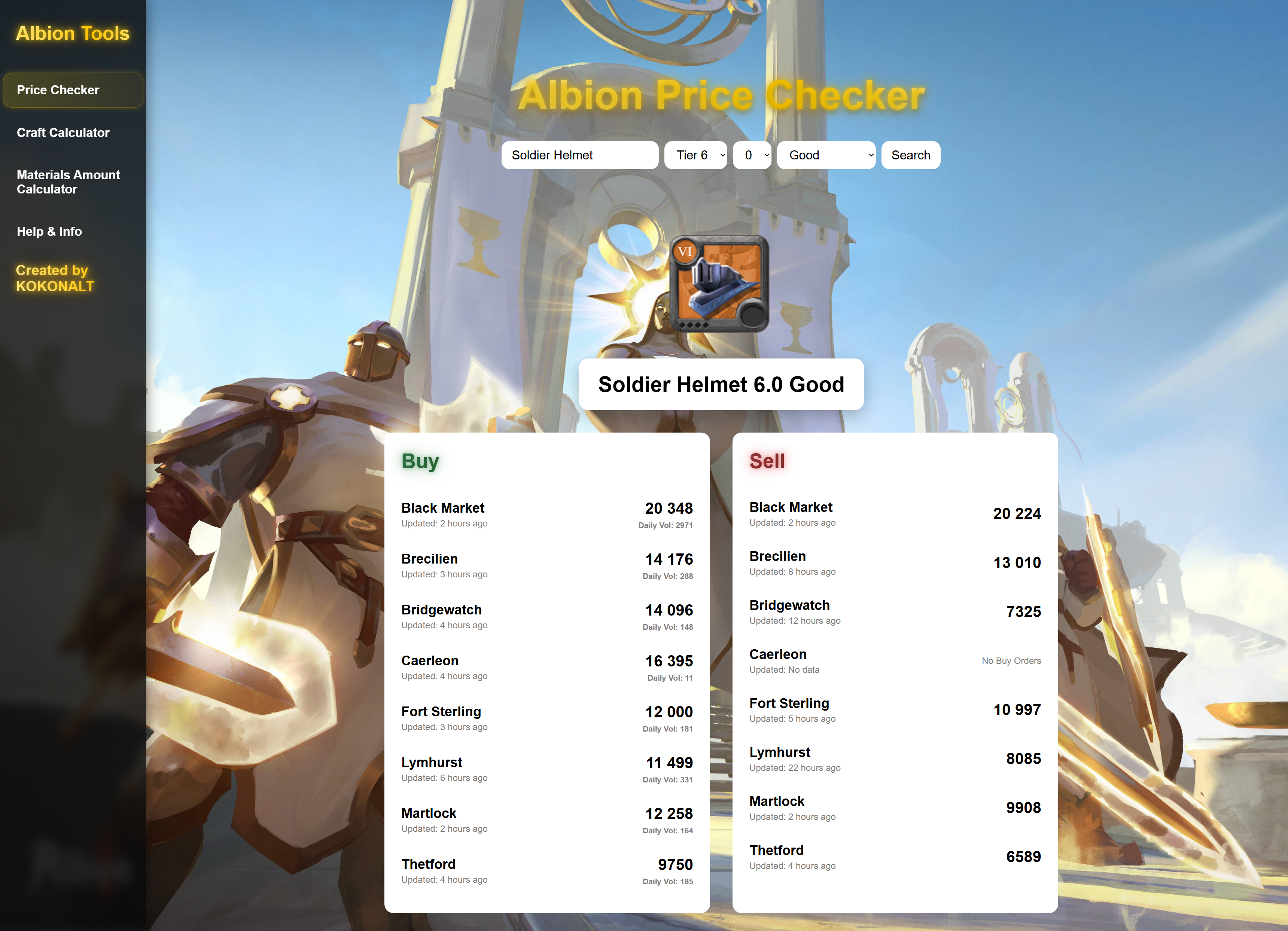 Price Checker example
